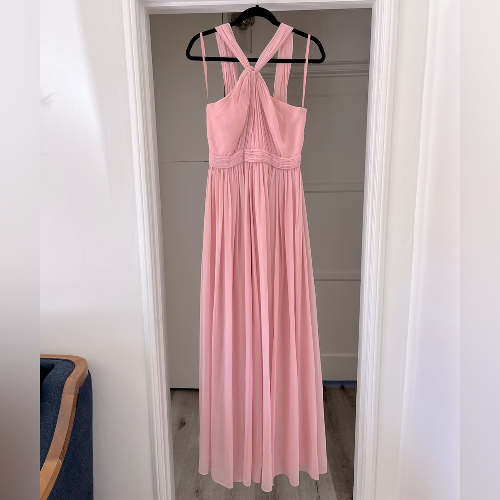 Bridesmaids dress. Color rose/pink. Size 2.